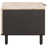 Coffee Table White 80 x 50 x 40 cm Solid Mango Wood 4017868