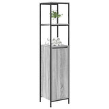 Bathroom Cabinet with Shelves Grey Sonoma 36x35x165 cm 861910