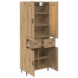 Highboard with Drawer 2 pcs Artisan Oak Engineered Wood 3416020