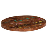 Table Top 50x3.8 cm Round Solid Wood Reclaimed 370022