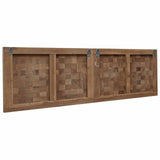 Bed Headboard Natural Solid Teak Wood 42024561