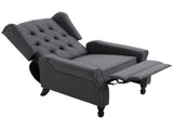 Recliner Armchair, Vintage Reclining Chair with Nail Head Trim, Wingback Chair with Button Tufted T3398P330371