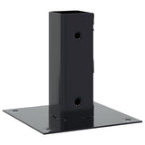 Post Bases Square 12 pcs Anthracite 51x51 mm Powder-coated Steel 42000021