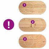 Table Top 100x50x2 cm Solid Wood Oak Oval 4009062