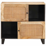 Sideboard with Storage Brown 80 x 33 x 75 cm Solid Mango Wood 4018071