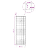 Gabion with 5 mm Wire and 10x10 cm Mesh 50x20x150 cm 3465043