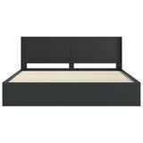 Bed Frame with Storage and Headboard Black 180 x 200 cm 3413822