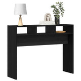 Console Table Black Oak 105 x 30 x 80 cm Engineered Wood 862660
