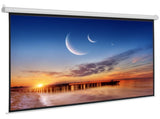 100in 220V Viewing Area Motorized Projector Screen with Remote Control Matte White 27128397