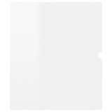 Sink Cabinet with Built-in Basin High Gloss White Engineered Wood 3071654