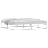 Bed Frame without Mattress White 200x200 cm Metal 4017428