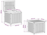 Garden Storage Box Solid Acacia Wood 48.5 x 49 x 53.5 cm 901825