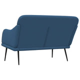 Bench Blue 110x76x80 cm Fabric 351490