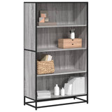Bookcase Grey Sonoma 80.5x35x139 cm Engineered Wood 3300848