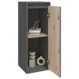 Wall Cabinets 2 pcs Grey 30x30x80 cm Solid Wood Pine 813500
