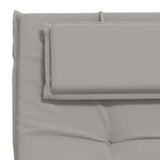 Sunlounger Cushion GEMERT 100% Polyester Grey 190 x 60 x 9 cm 947533