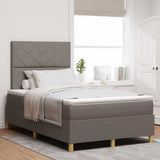 Box Spring Bed with Headboard Taupe 120 x 200 cm Fabric 3339690