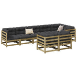 8 Piece Garden Sofa Set Impregnated Wood Pine 3299503