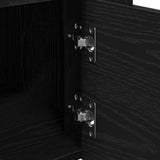 Kitchen Trolley Black oak 60 x 45 x 80 cm Engineered wood 862122