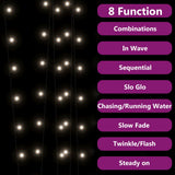 Solar Fairy Lights 2 pcs 2x200 LED Cold White Indoor Outdoor 328948