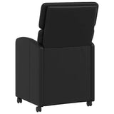 Dining Chairs with Wheels 2 pcs Black 58 x 65 x 98 cm 42017890