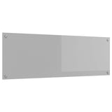 Kitchen Backsplash Light Grey 120 x 40 cm Tempered Glass 42001307