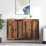 Wall-mounted Cabinet 2 pcs Old Wood 69.5 x 34 x 90 cm 3415556