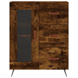 Highboard Smoked Oak 69.5x34x180 cm Engineered Wood 3199918