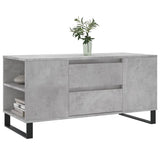 Coffee Table Concrete Grey 102x44.5x50 cm Engineered Wood 831008