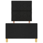 ZNTS Bed Frame Black 80x200 cm Fabric 3344762
