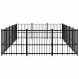 Outdoor Dog Kennel Steel 14,11 m 3124618