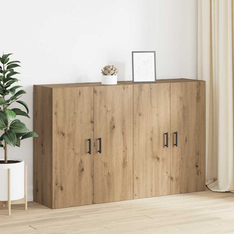 Wall Mounted Cabinets 2 pcs Artisan oak 69.5 x 34 x 90 cm 3394531