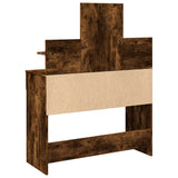 Dressing Table with LED Smoked Oak 100x40x130 cm 848203