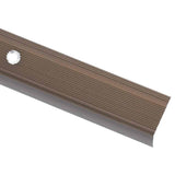Stair Nosings in L-shape 15 pcs Aluminium 100 cm Brown 146764
