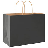 Paper Bags 250 pcs with Handles Black 32x17x25 cm 4101649