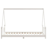 Kids Bed Frame White 90x190 cm Solid Wood Pine 834463