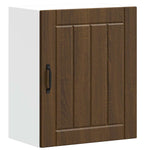 ZNTS Kitchen Wall Cabinet Lucca Brown Oak Engineered Wood 853811