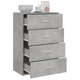 Sideboard Concrete Grey 60x31x84 cm Engineered Wood 840502