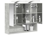 Bathroom Mirror Cabinet Concrete Grey 60 x 14.5 x 70 cm 889194
