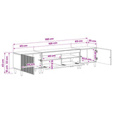5 Piece LED TV Cabinet Sonoma Oak Engineered Wood 3416596