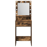 Dressing Table Smoked Oak 50 x 41 x 135 cm Engineered Wood 865095