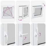 Basement Window "RISOR" 50x50 cm Tilt&Turn DIN Right White 4108296