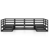 6 Piece Garden Lounge Set Solid Pinewood 3076123