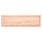 ZNTS Wall Shelf 140x40x cm Untreated Solid Wood Oak 363582