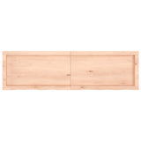 ZNTS Wall Shelf 140x40x cm Untreated Solid Wood Oak 363582