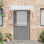ZNTS Door Canopy Grey 150x100 cm Polycarbonate 153570