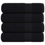 Bath Towels "FROGN" 4 pcs Black 100x150 cm 360 gsm 136957