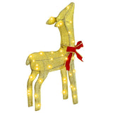 Reindeer Family 3 pcs Warm white 68 x 26 x 127 cm Fabric 42019054