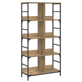 Bookshelf Artisan oak 78.5 x 33 x 153 cm metal PB 8010893