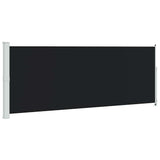 Patio Retractable Side Awning 180x500 cm Black 313405
